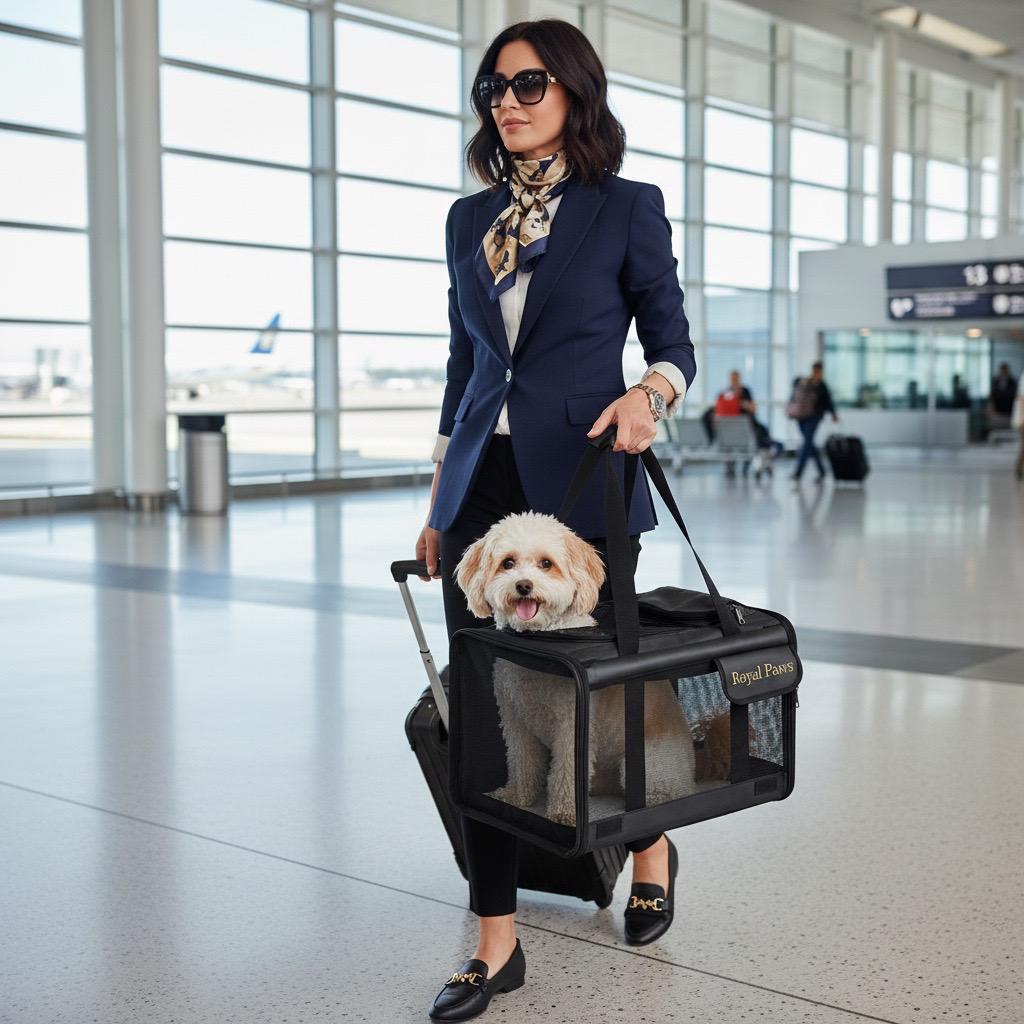 RoyalPaws Elite Crrier Borsa Trasporto Premium per cani e Gatti
