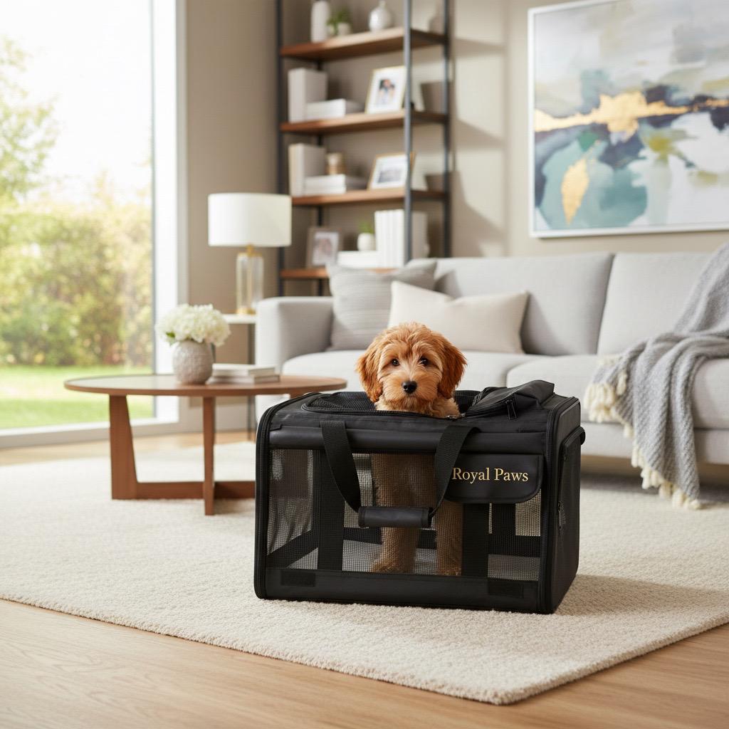 RoyalPaws Elite Crrier Borsa Trasporto Premium per cani e Gatti